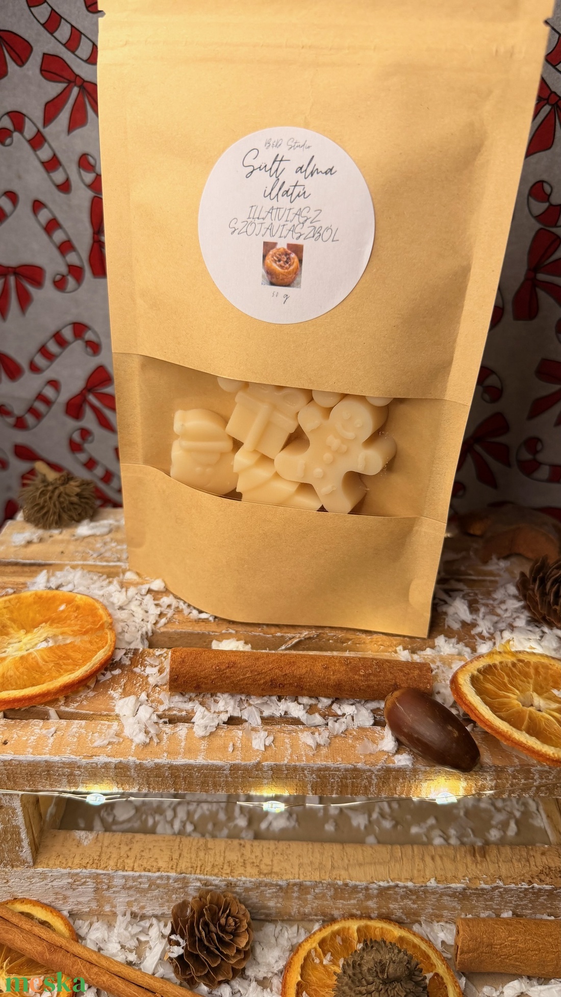 Sült alma illatú illatviasz - otthon & életmód - gyertya, illat, aroma - illatviasz - Meska.hu