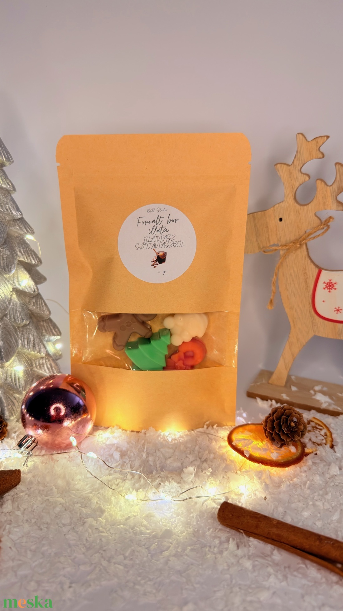 Forralt bor illatú illatviasz - otthon & életmód - gyertya, illat, aroma - illatviasz - Meska.hu