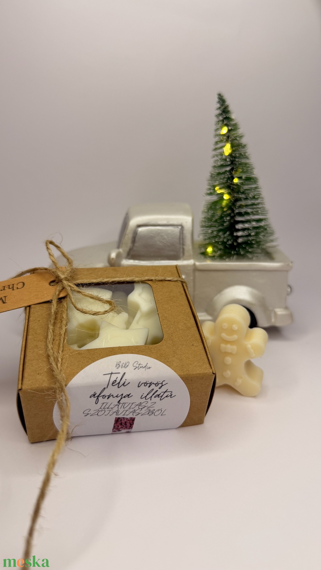 Téli vörös áfonya illatú illatviasz - otthon & életmód - gyertya, illat, aroma - illatviasz - Meska.hu