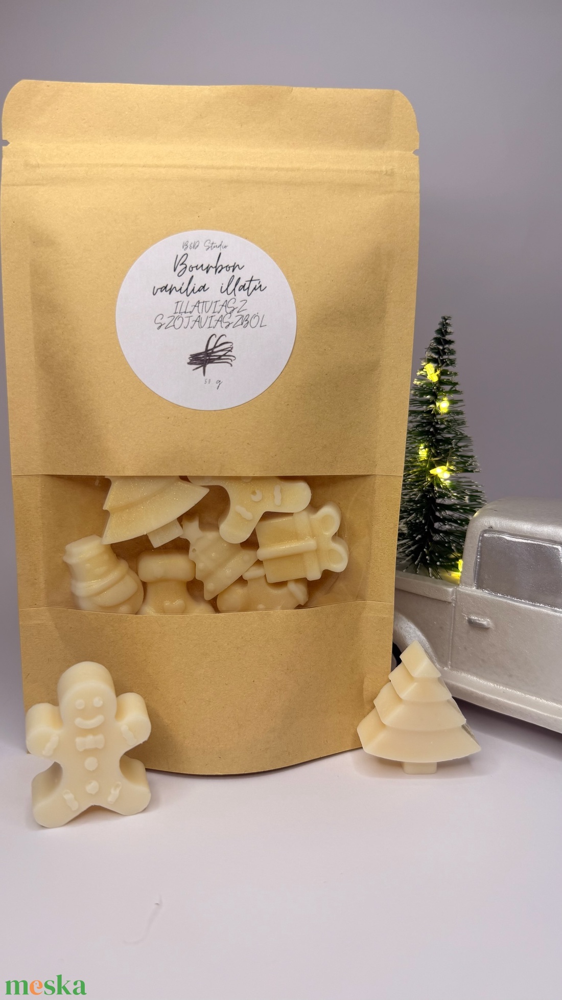 Bourbon vanília illatú illatviasz - otthon & életmód - gyertya, illat, aroma - illatviasz - Meska.hu