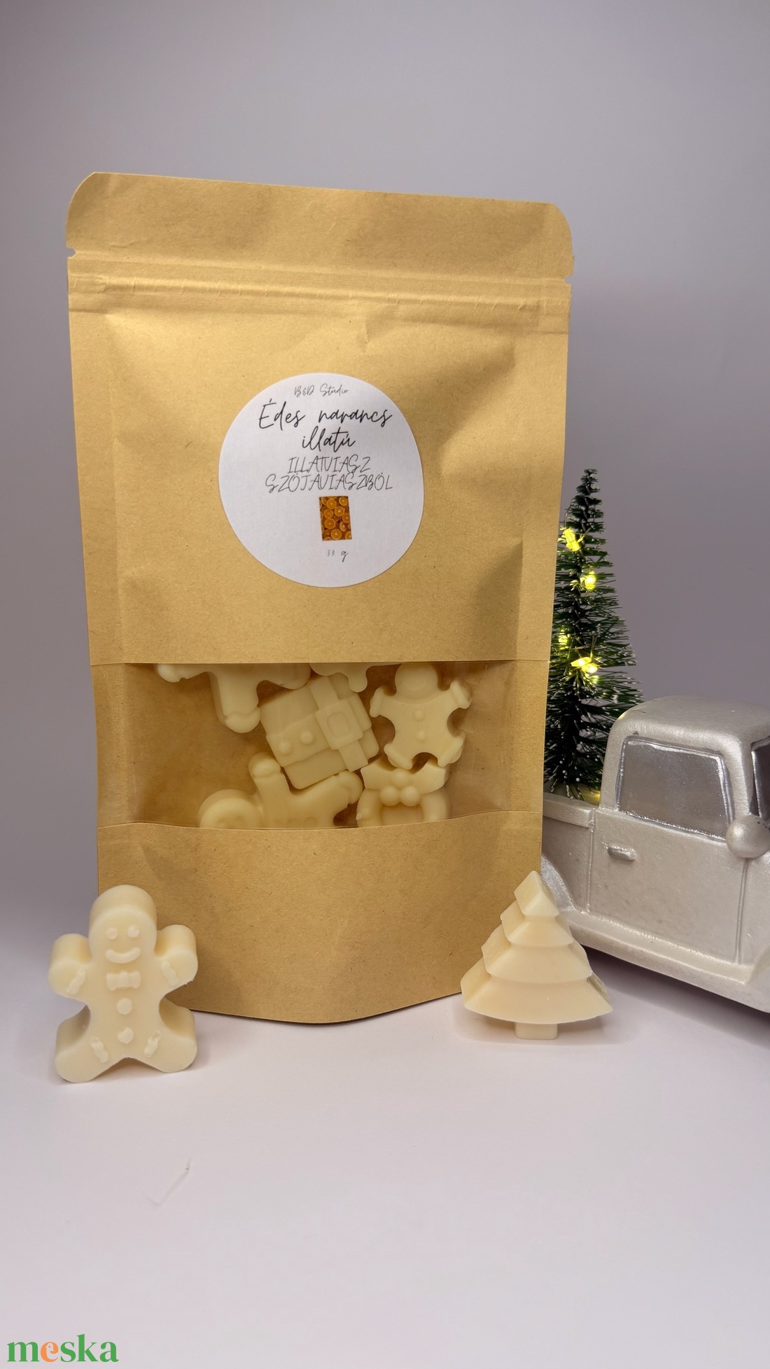 Édes narancs illatú illatviasz - otthon & életmód - gyertya, illat, aroma - illatviasz - Meska.hu