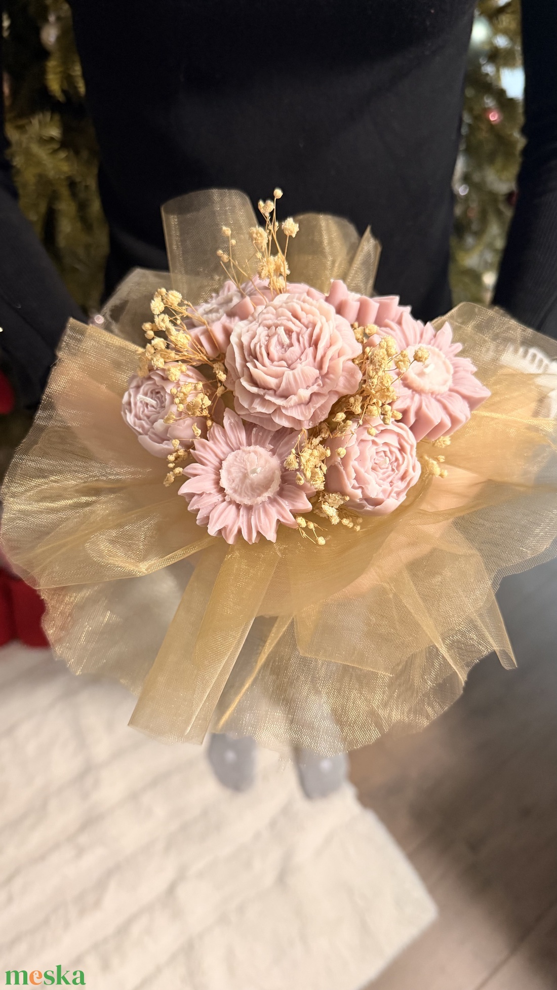 Gyertya virág box - otthon & életmód - gyertya, illat, aroma - gyertya - Meska.hu