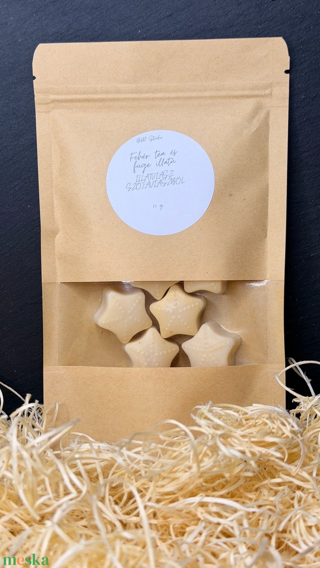 Fehér tea és füge illatú illatviasz - otthon & életmód - gyertya, illat, aroma - illatviasz - Meska.hu