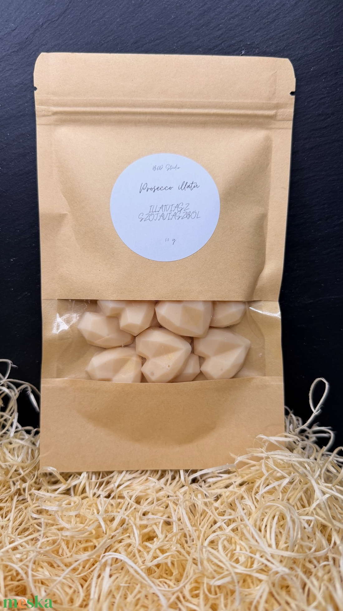 Prosecco illatú illatviasz - otthon & életmód - gyertya, illat, aroma - illatviasz - Meska.hu