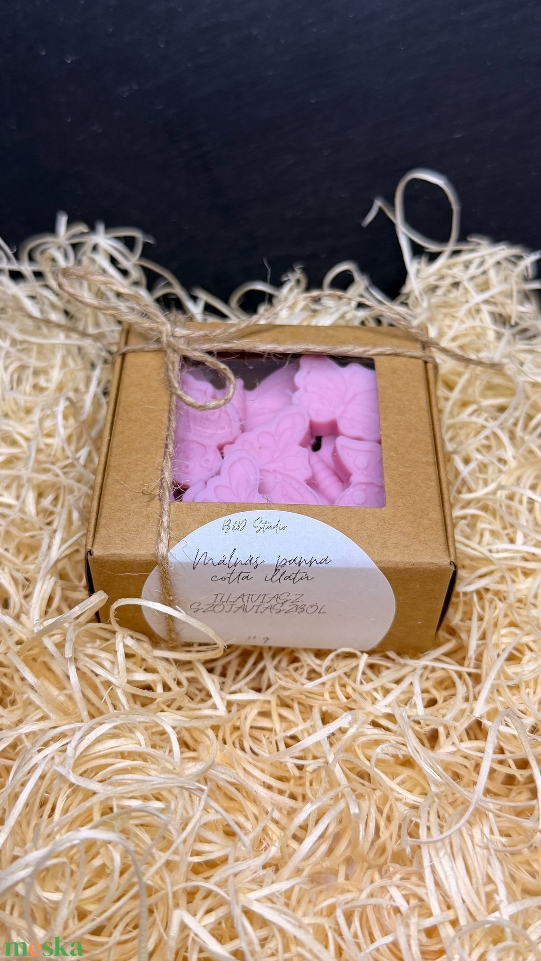 Málnás panna cotta illatú illatviasz - otthon & életmód - gyertya, illat, aroma - illatviasz - Meska.hu