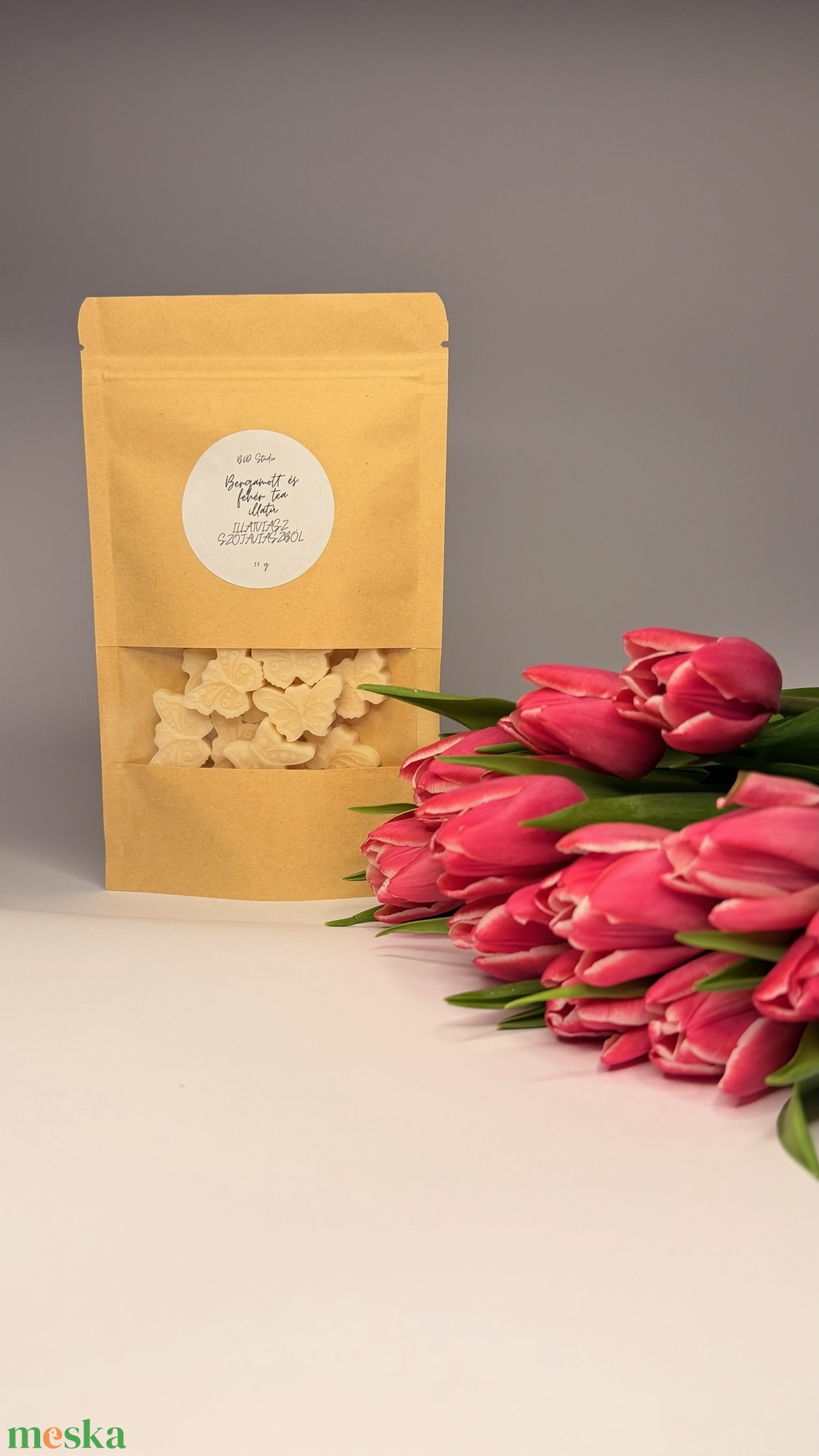 Bergamott és fehér tea illatú illatviasz - otthon & életmód - gyertya, illat, aroma - illatviasz - Meska.hu