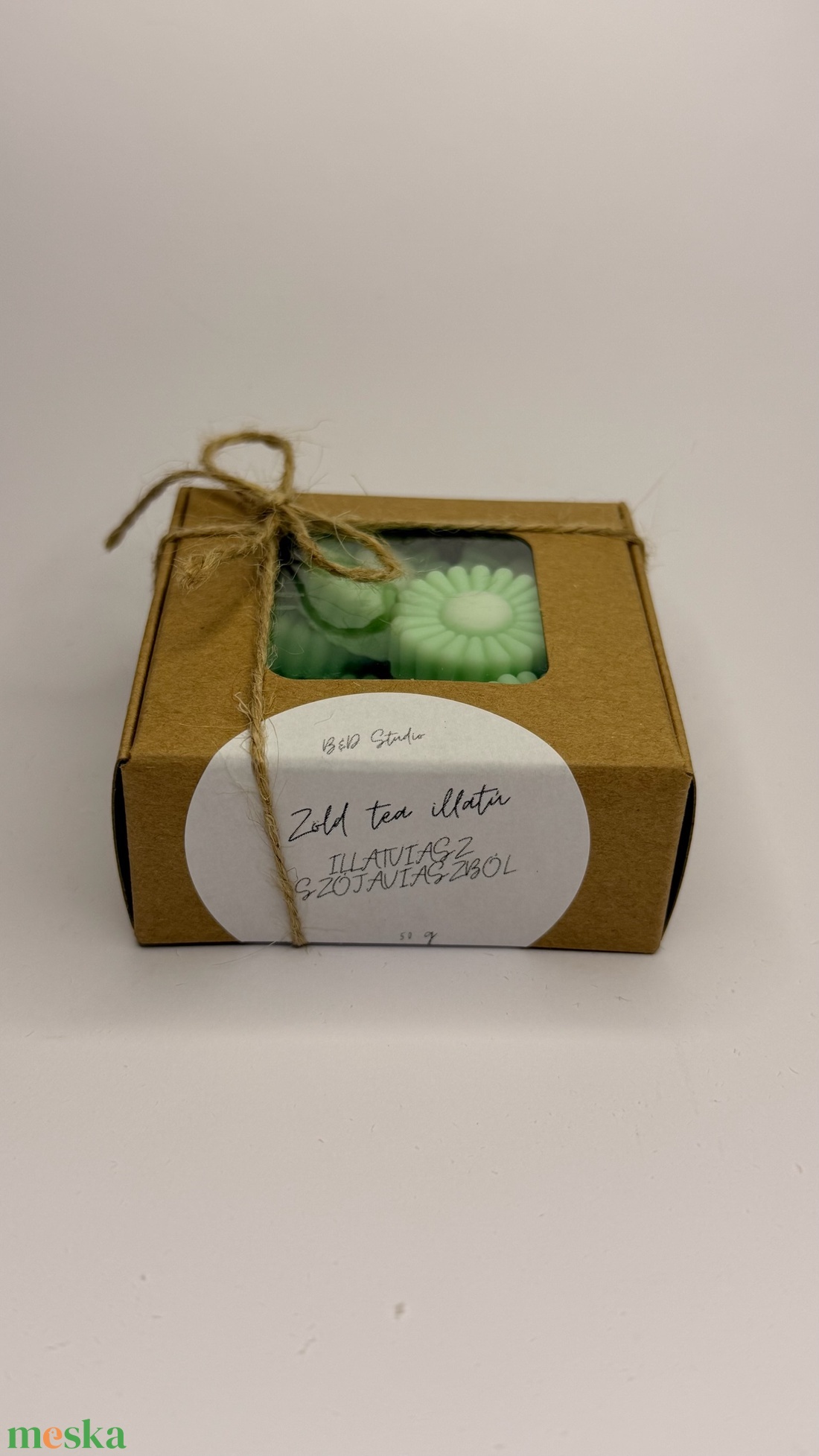 Zöld tea illatviasz - INGYENES FOXPOST ÉS SAMEDAY SZÁLLÍTÁS* - otthon & életmód - gyertya, illat, aroma - illatviasz - Meska.hu