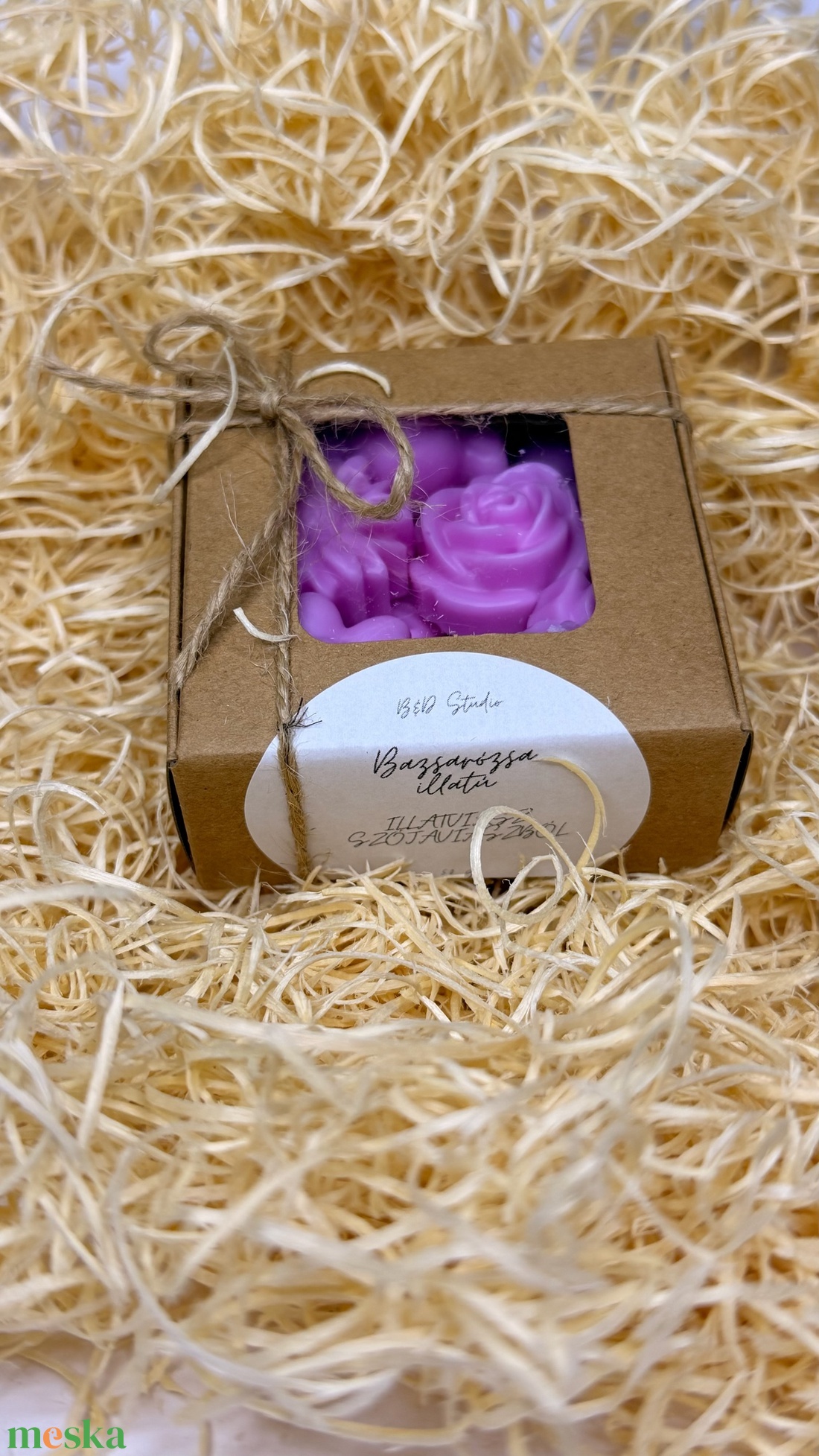 Bazsarózsa illatviasz - INGYENES FOXPOST ÉS SAMEDAY SZÁLLÍTÁS* - otthon & életmód - gyertya, illat, aroma - illatviasz - Meska.hu