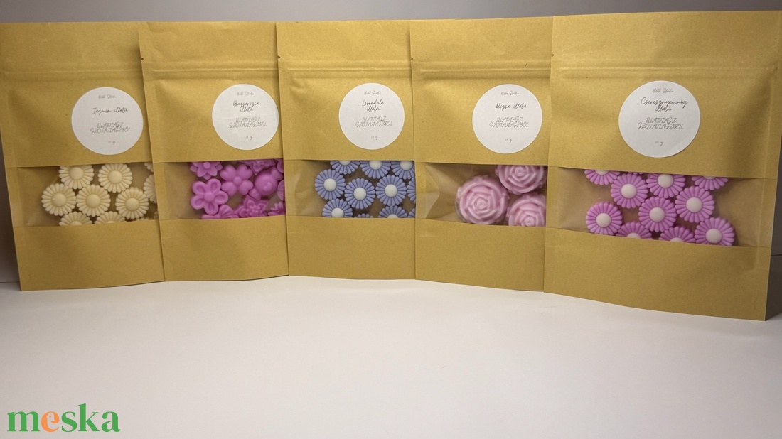 Virágos illatviasz válogatás - INGYENES FOXPOST ÉS SAMEDAY SZÁLLÍTÁS* - otthon & életmód - gyertya, illat, aroma - illatviasz - Meska.hu