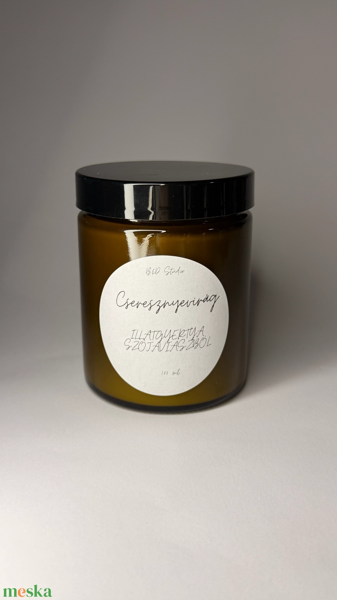 Cseresznyevirág illatgyertya szójaviaszból - INGYENES FOXPOST ÉS SAMEDAY SZÁLLÍTÁS - otthon & életmód - gyertya, illat, aroma - gyertya - Meska.hu