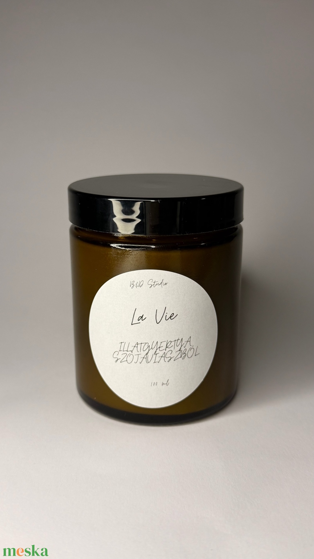 La Vie illatgyertya szójaviaszból - INGYENES FOXPOST ÉS SAMEDAY SZÁLLÍTÁS - otthon & életmód - gyertya, illat, aroma - gyertya - Meska.hu