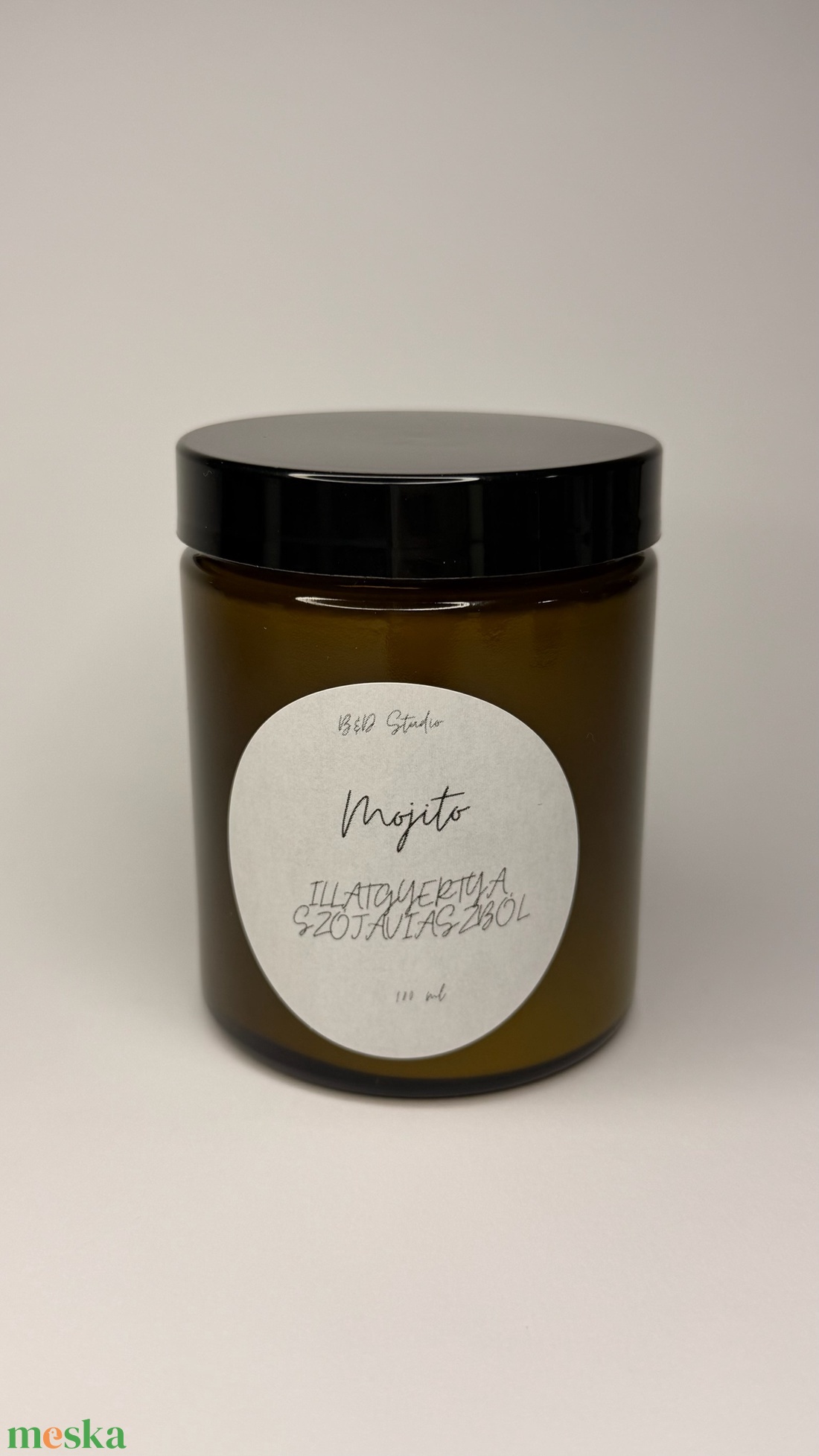 Mojito illatgyertya szójaviaszból - INGYENES FOXPOST ÉS SAMEDAY SZÁLLÍTÁS - otthon & életmód - gyertya, illat, aroma - gyertya - Meska.hu