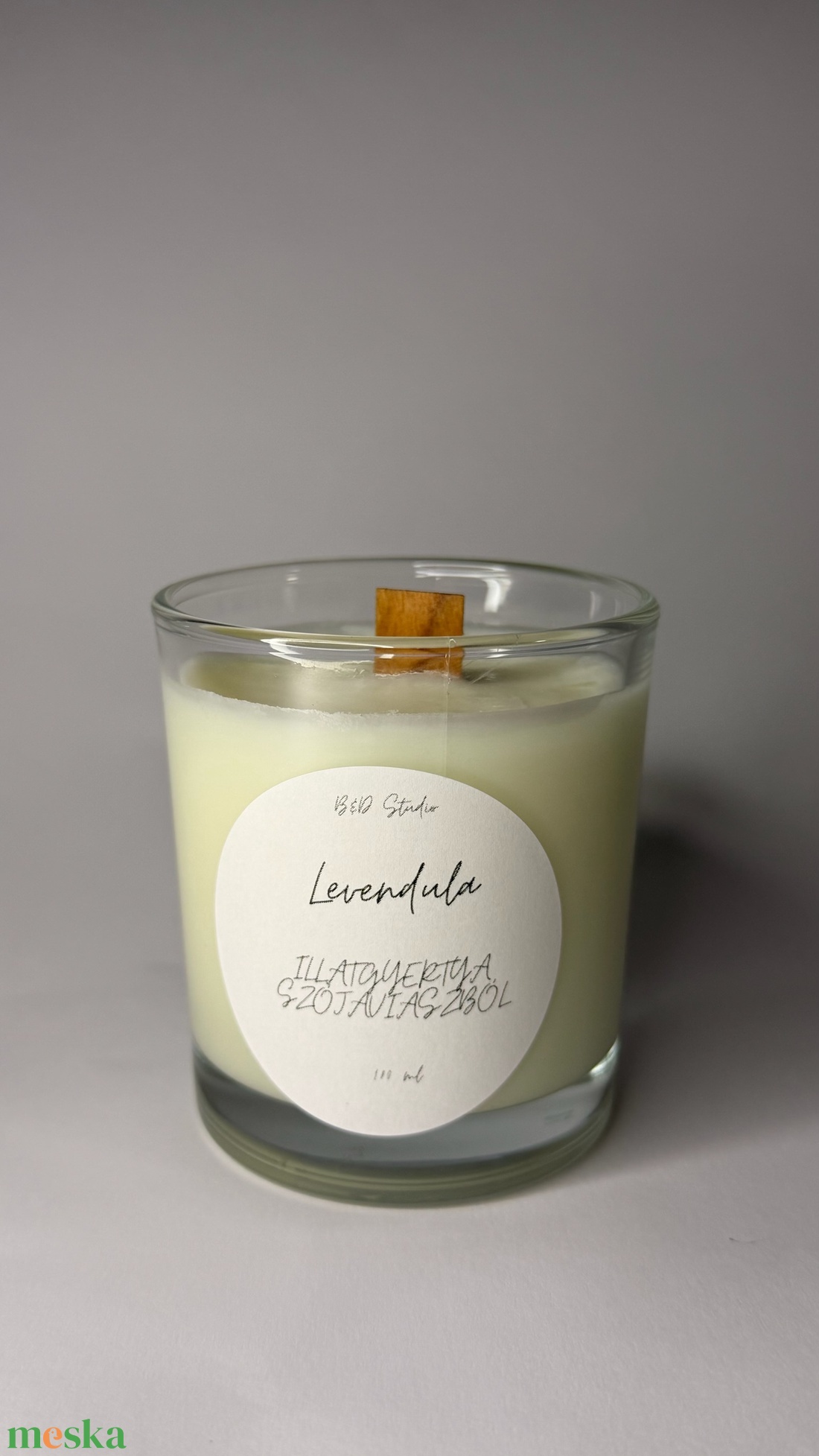 Levendula illatgyertya szójaviaszból - INGYENES FOXPOST ÉS SAMEDAY SZÁLLÍTÁS - otthon & életmód - gyertya, illat, aroma - gyertya - Meska.hu