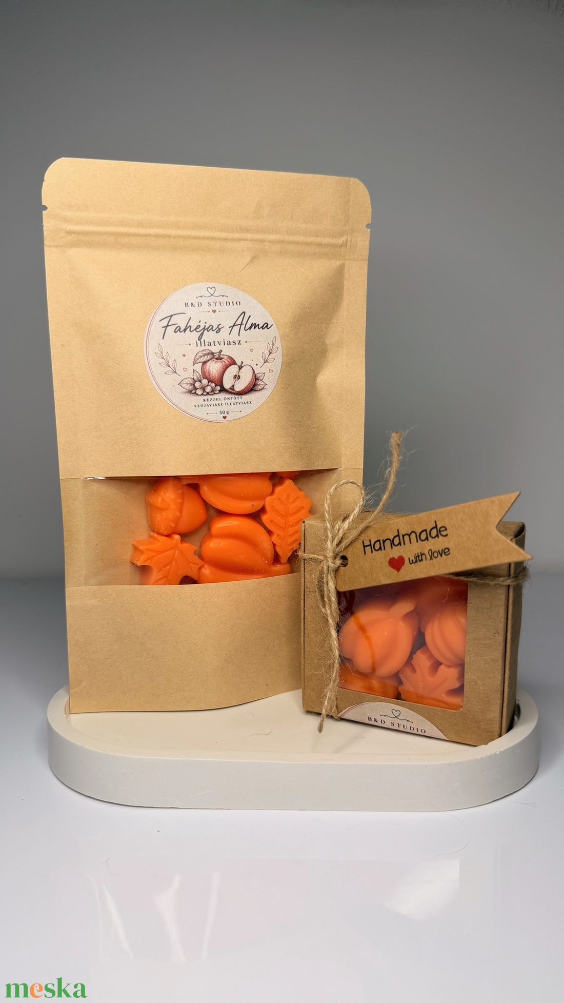 Fahéjas alma illatú illatviasz - otthon & életmód - gyertya, illat, aroma - illatviasz - Meska.hu