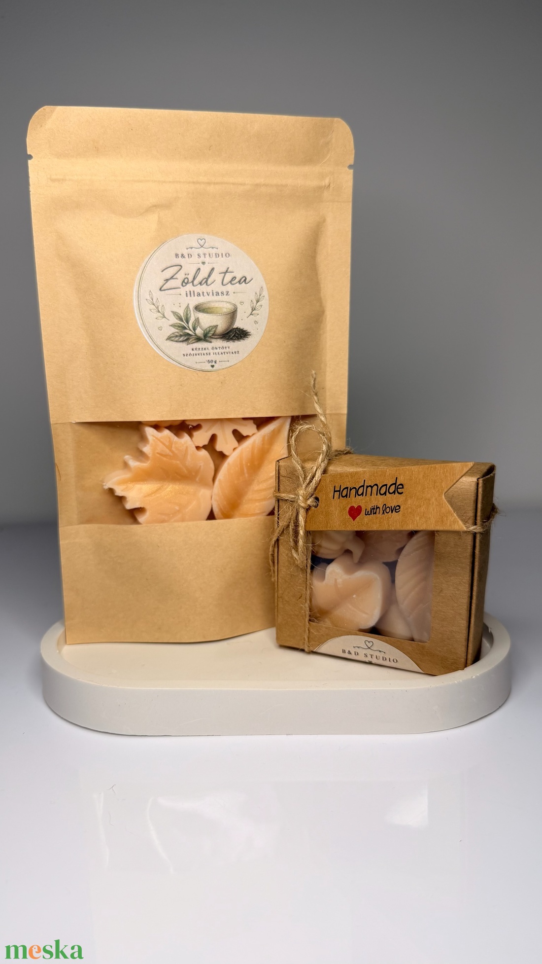 Zöld tea illatú illatviasz - otthon & életmód - gyertya, illat, aroma - illatviasz - Meska.hu