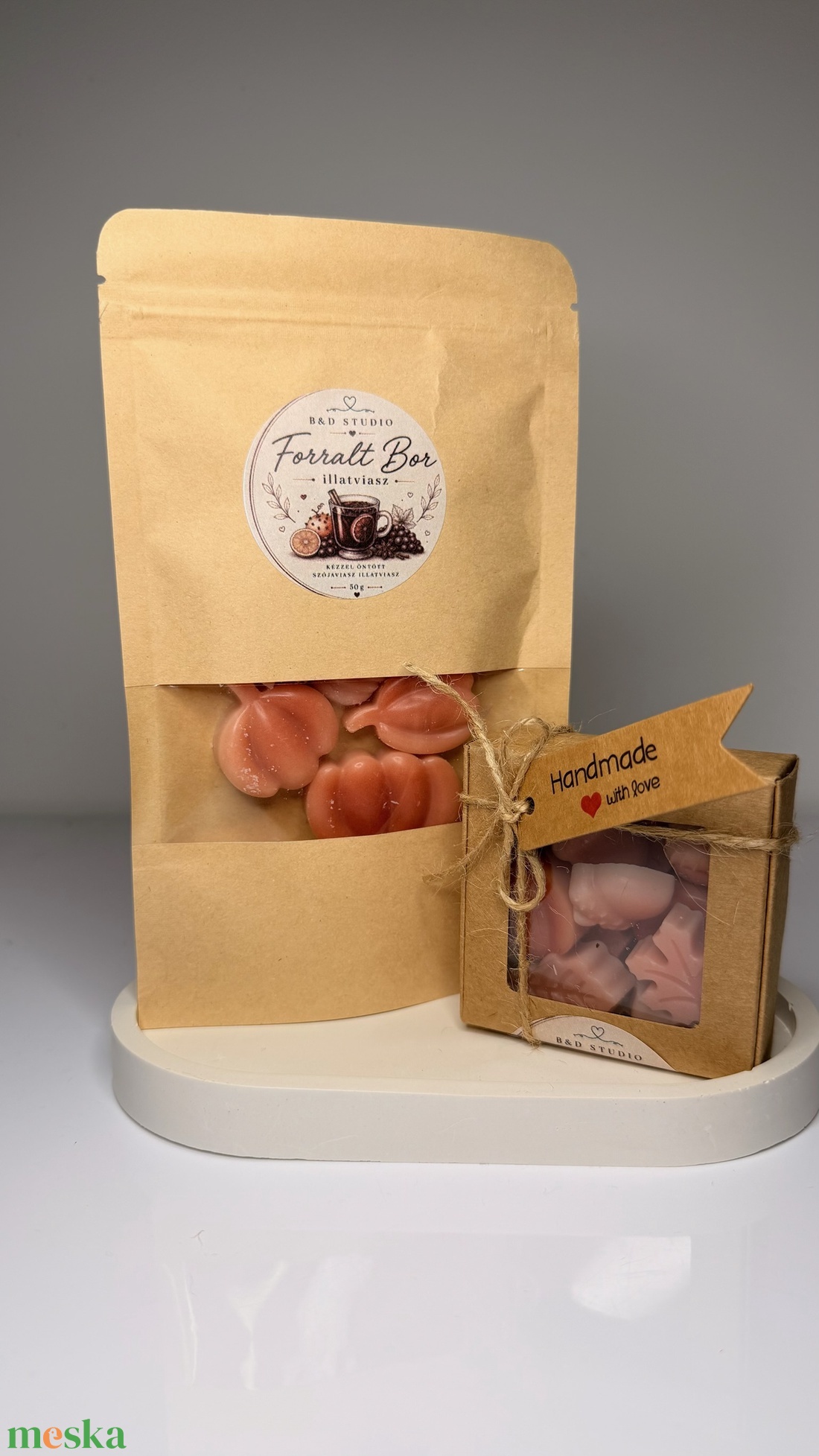 Forralt bor illatú illatviasz - otthon & életmód - gyertya, illat, aroma - illatviasz - Meska.hu