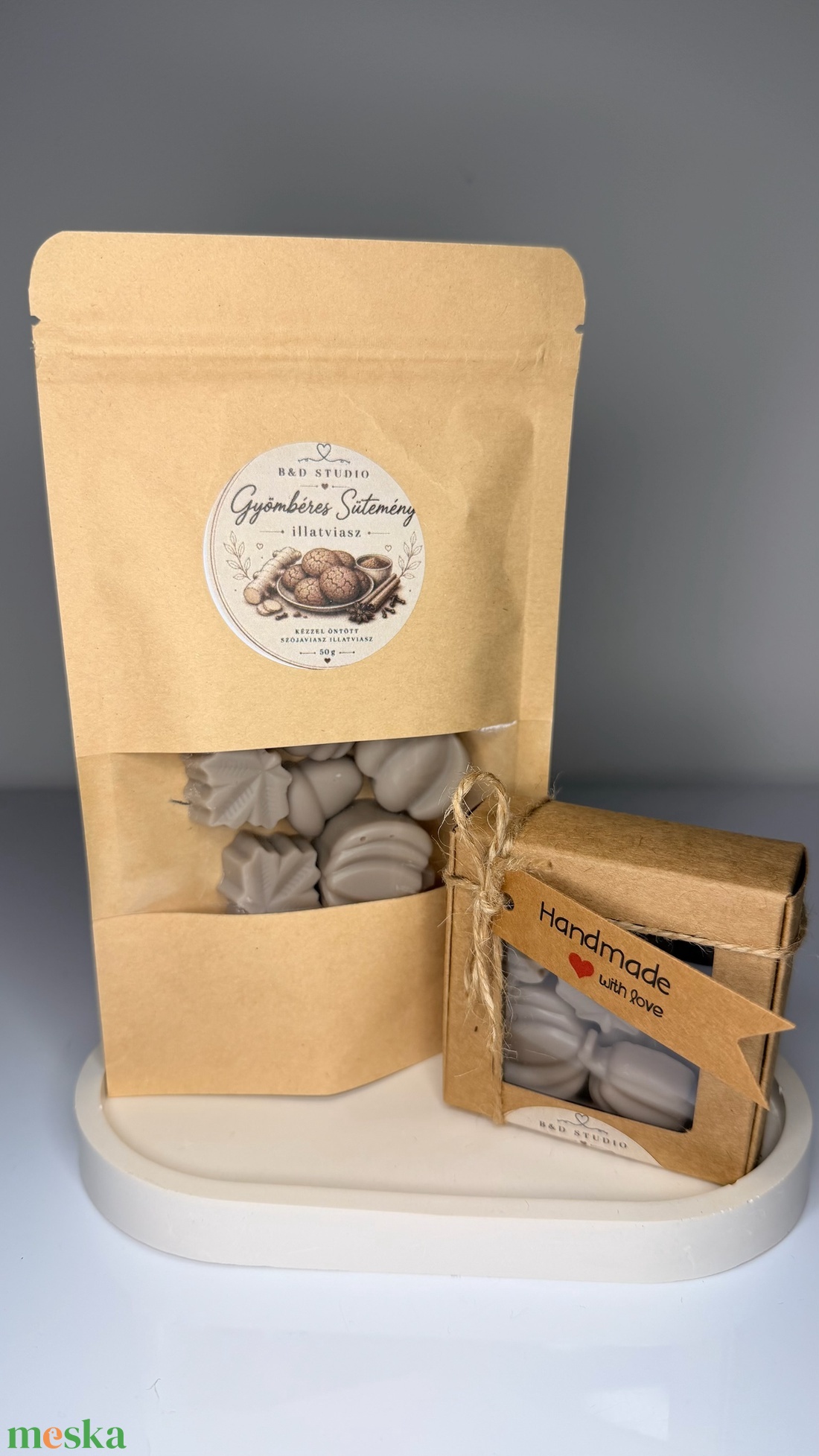 Gyömbéres sütemény illatú illatviasz - otthon & életmód - gyertya, illat, aroma - illatviasz - Meska.hu