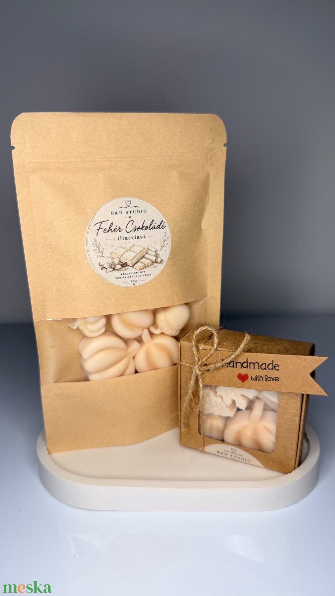 Fehér csokoládé illatú illatviasz - otthon & életmód - gyertya, illat, aroma - illatviasz - Meska.hu