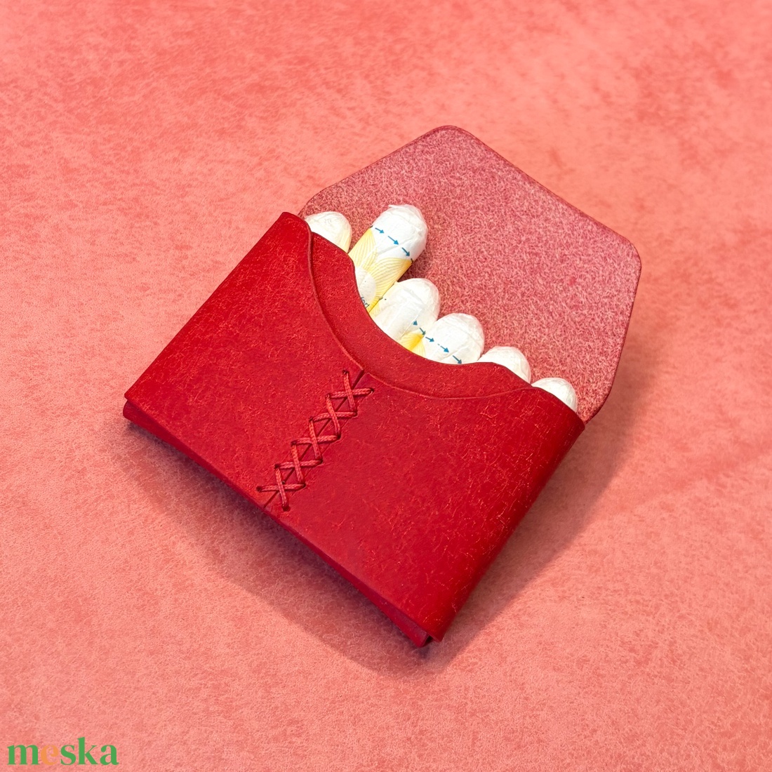 Mini női pénztárca és tampontartó - több színben elérhető - táska & tok - pénztárca & más tok - pénztárca - női pénztárca - Meska.hu