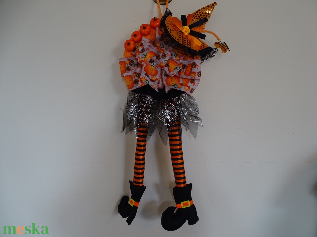Halloweeni ajtódísz - otthon & életmód - dekoráció - ajtó- és ablak dekoráció - ajtódísz & kopogtató - Meska.hu