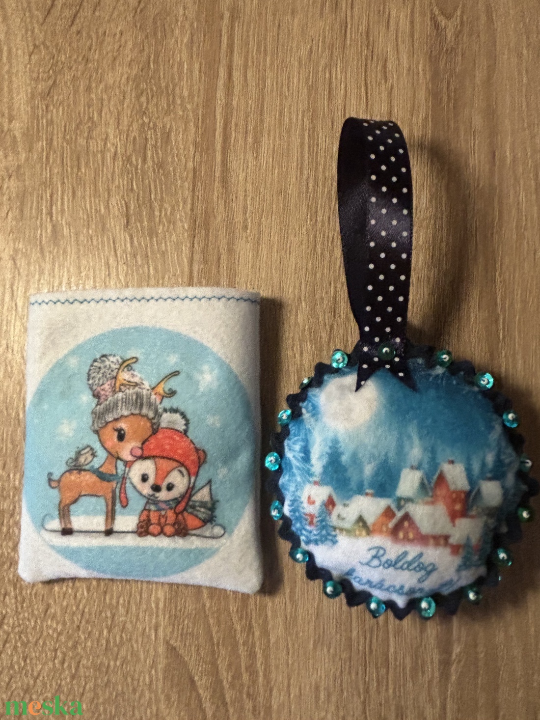 Filc karácsonyfadísz - karácsony - karácsonyi lakásdekoráció - karácsonyfadíszek - Meska.hu