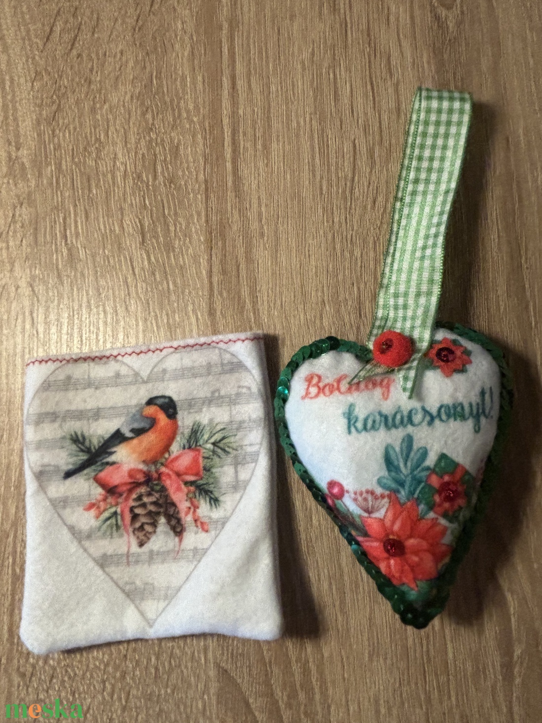 Karácsonyfadísz filcből - karácsony - karácsonyi lakásdekoráció - karácsonyfadíszek - Meska.hu