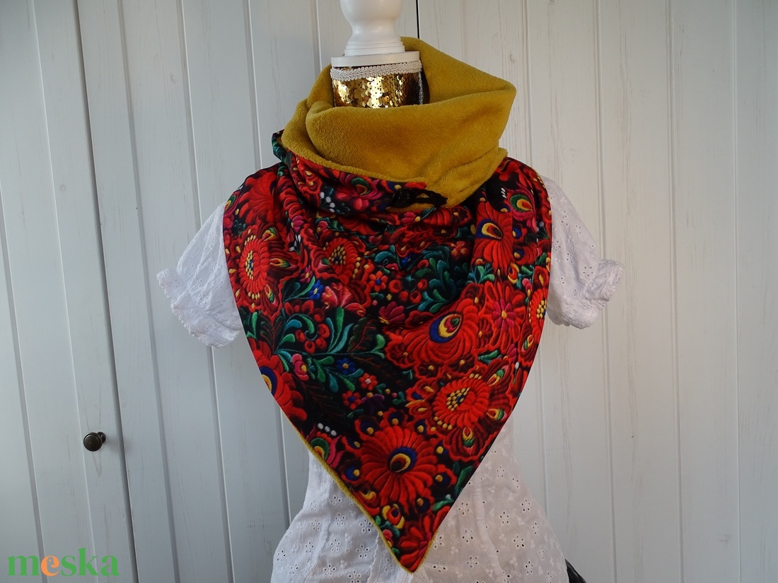 Matyó mintás kendő - ruha & divat - sál, sapka, kendő - sál - Meska.hu