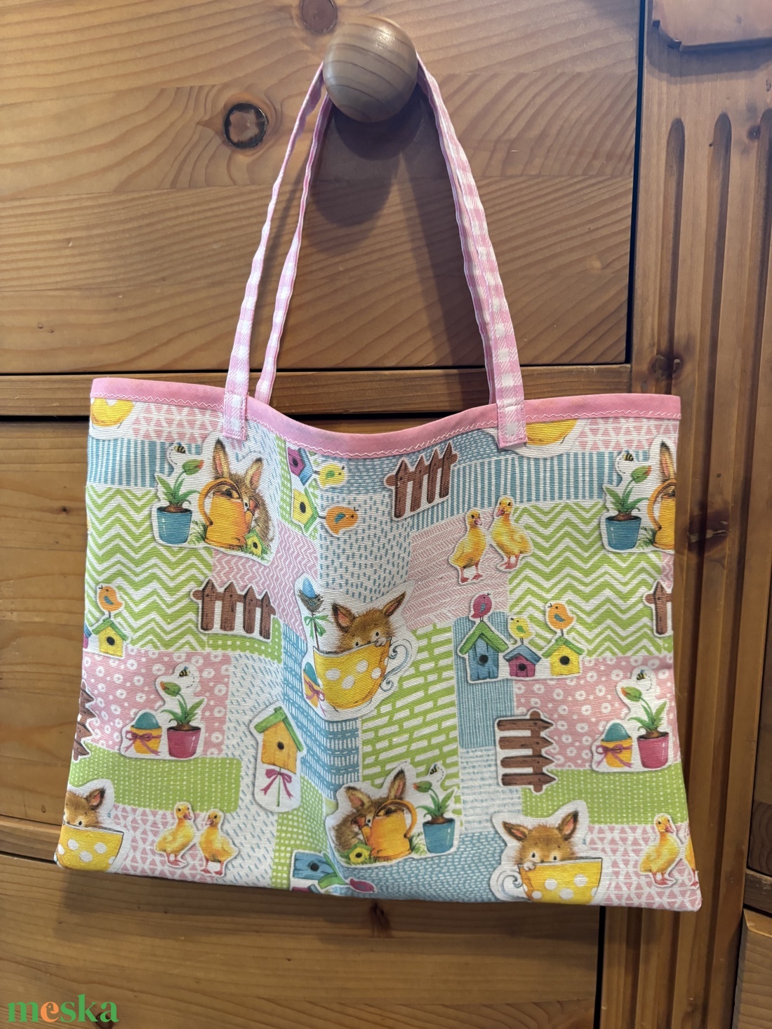 Húsvéti kislány kötény - otthon & életmód - konyhafelszerelés, tálalás - konyhai textil - kötény - Meska.hu