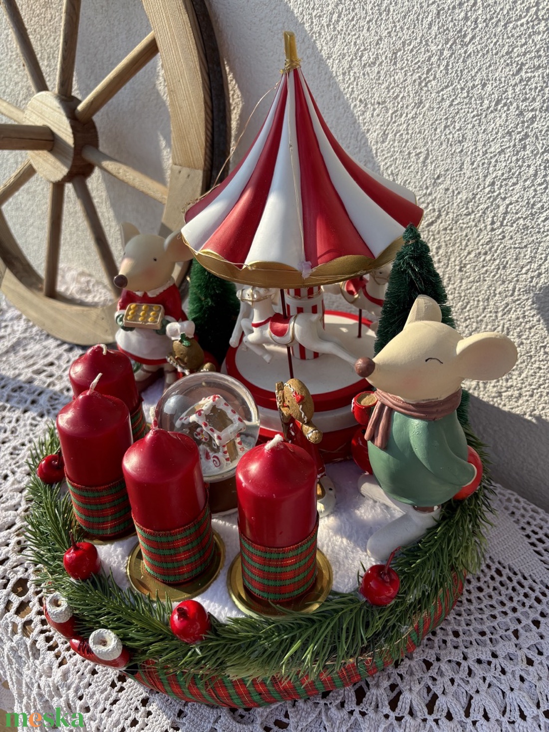 Adventi asztaldísz - karácsony - adventi díszek - adventi koszorú - Meska.hu Adventi asztaldísz - karácsony - adventi díszek - adventi koszorú - Meska.hu