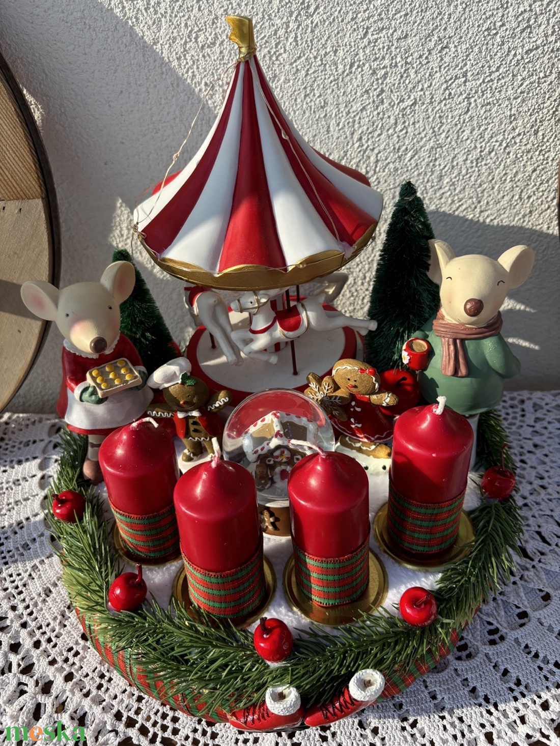 Adventi asztaldísz - karácsony - adventi díszek - adventi koszorú - Meska.hu Adventi asztaldísz - karácsony - adventi díszek - adventi koszorú - Meska.hu