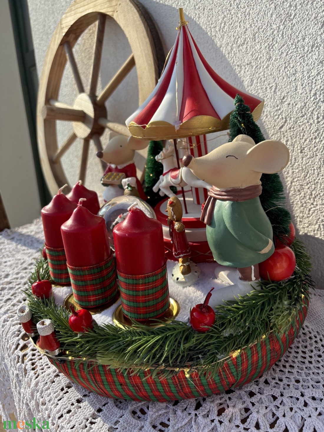 Adventi asztaldísz - karácsony - adventi díszek - adventi koszorú - Meska.hu Adventi asztaldísz - karácsony - adventi díszek - adventi koszorú - Meska.hu