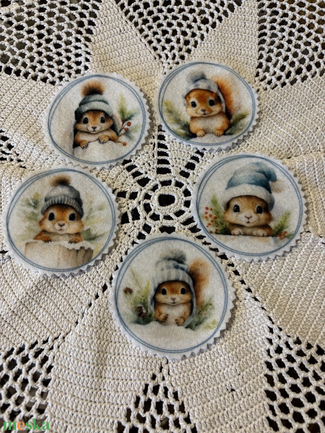 Filc cuki mókusos könyvjelző - könyv & zene - könyvjelző - Meska.hu