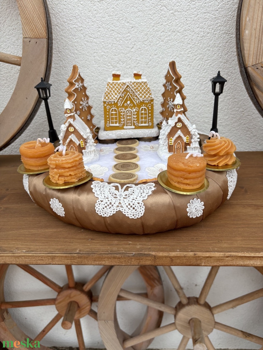 Karácsonyi asztaldísz - karácsony - adventi díszek - adventi asztaldísz - Meska.hu