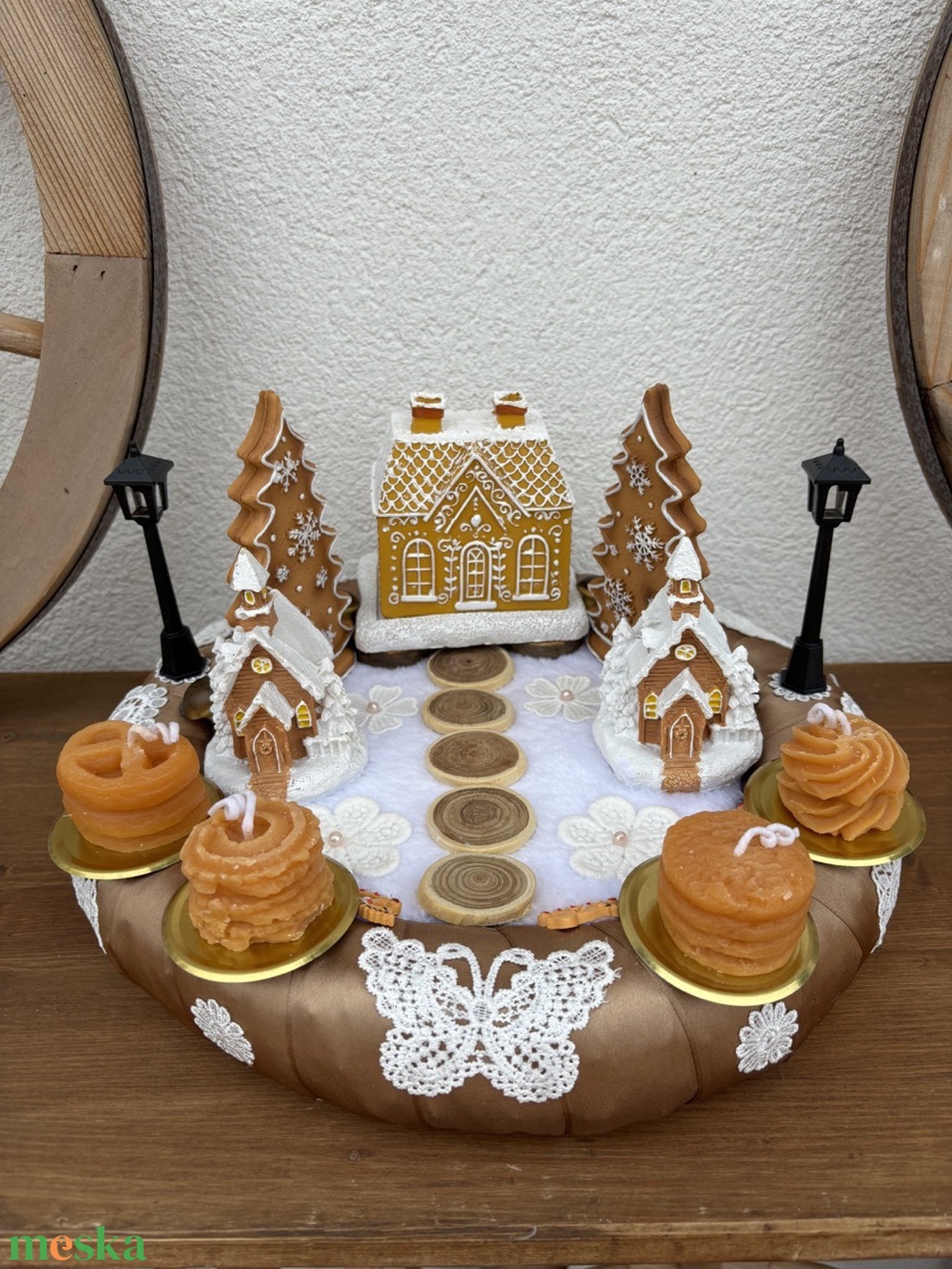 Karácsonyi asztaldísz - karácsony - adventi díszek - adventi asztaldísz - Meska.hu