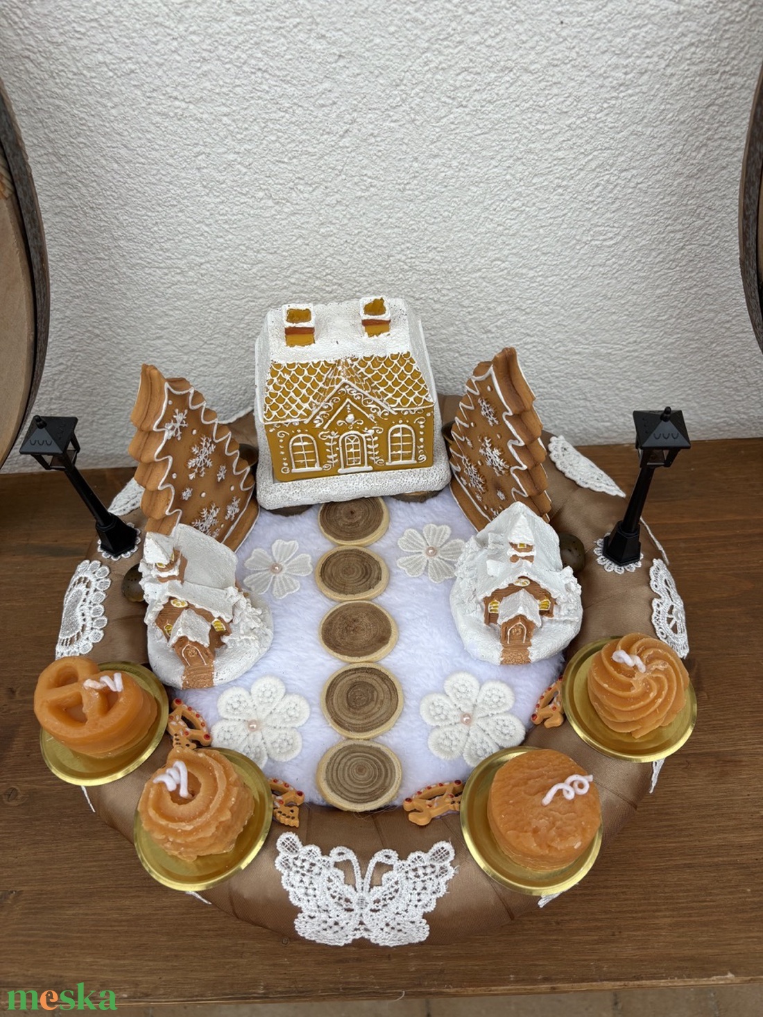 Karácsonyi asztaldísz - karácsony - adventi díszek - adventi asztaldísz - Meska.hu