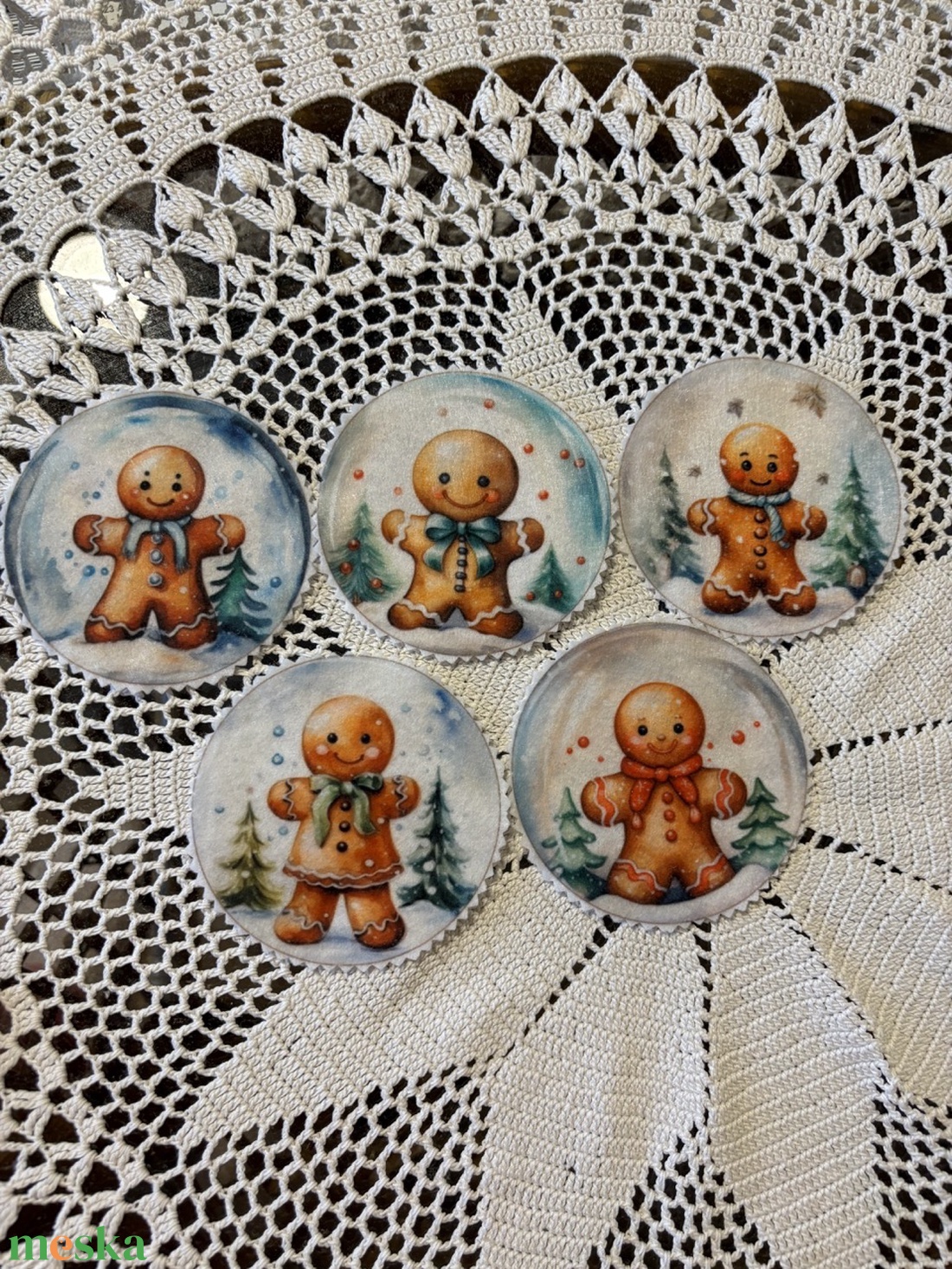 Mézeskalács mintás könyvjelző - könyv & zene - könyvjelző - Meska.hu