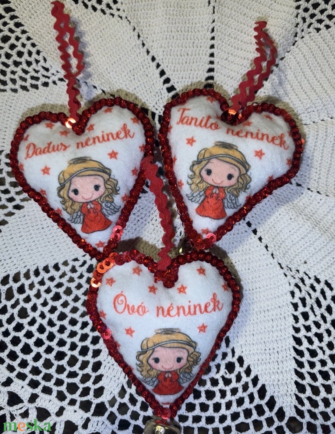 Óvó néninek, Dadus néninek, Tanító néninek - karácsony - karácsonyi lakásdekoráció - karácsonyi ablakdíszek, ablakmatricák - Meska.hu