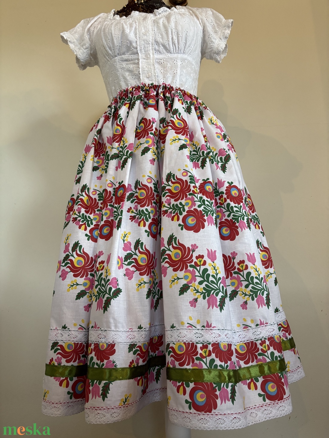 Matyó mintás néptáncos szoknya - ruha & divat - női ruha - szoknya - Meska.hu