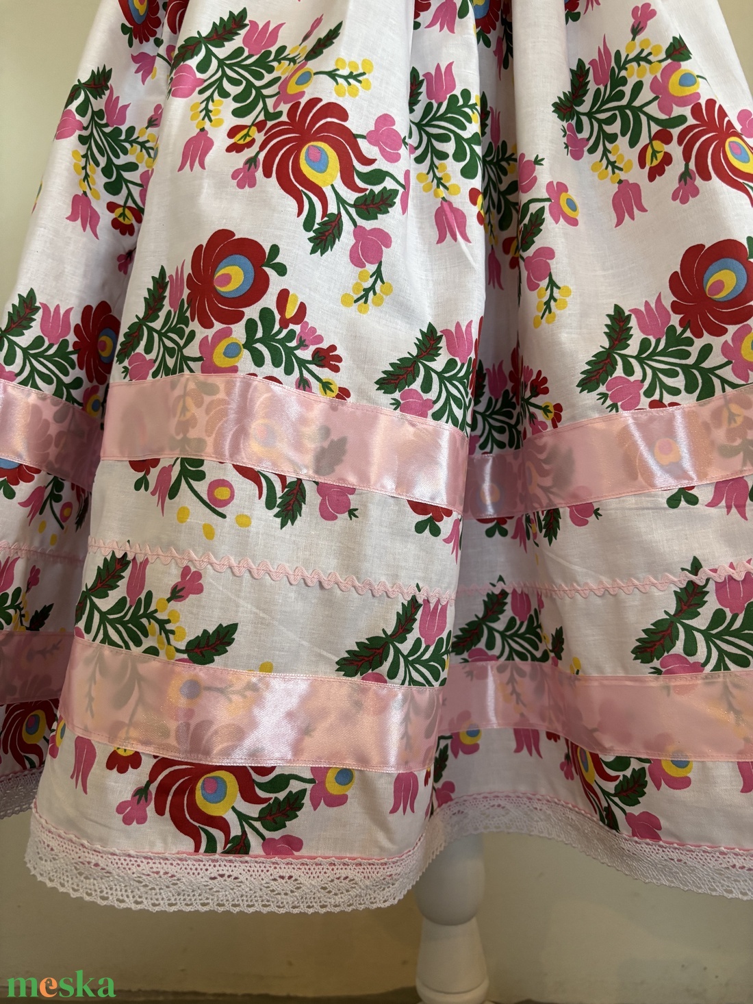 Matyó mintás néptáncos szoknya - ruha & divat - női ruha - szoknya - Meska.hu