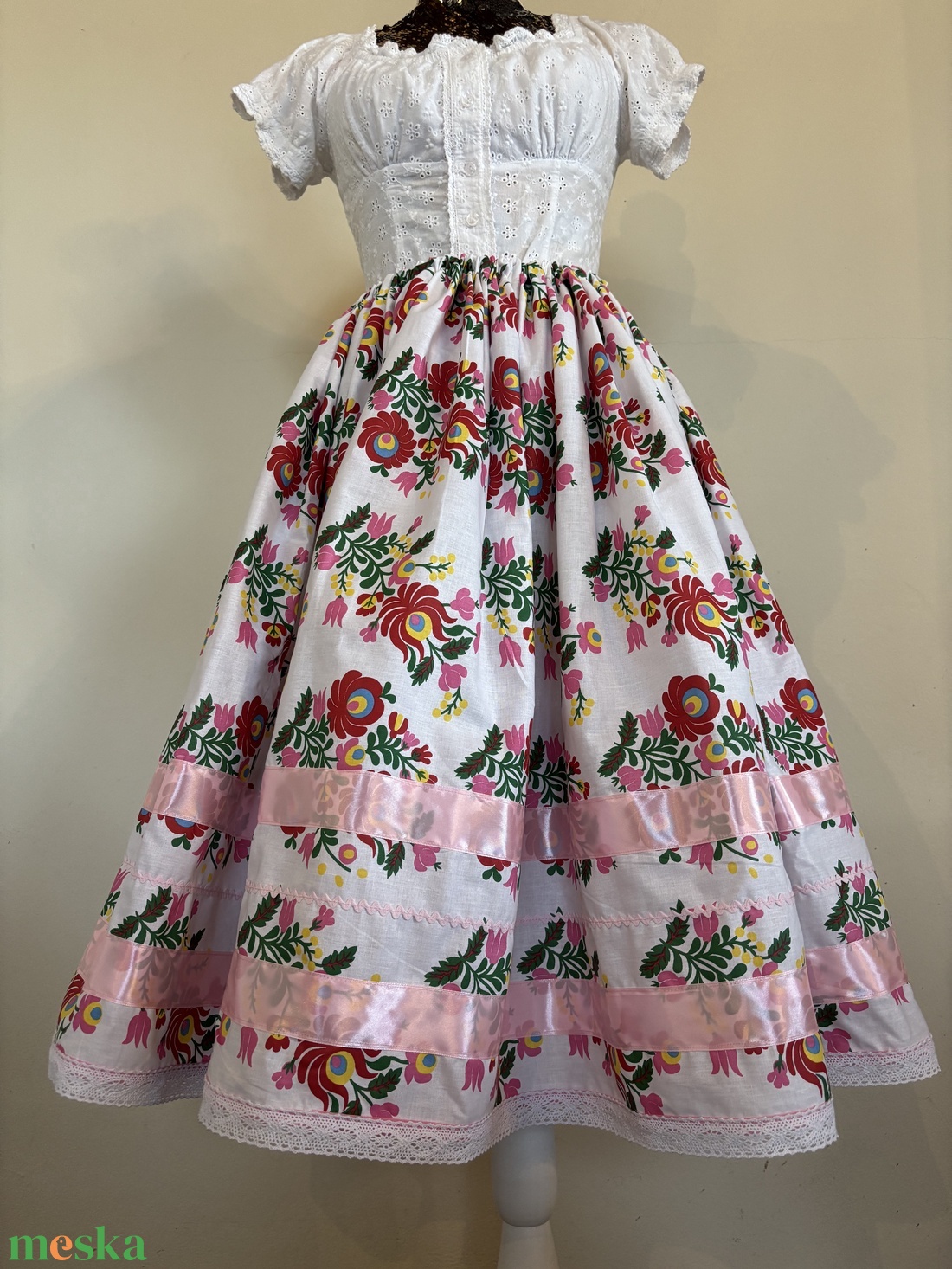 Matyó mintás néptáncos szoknya - ruha & divat - női ruha - szoknya - Meska.hu