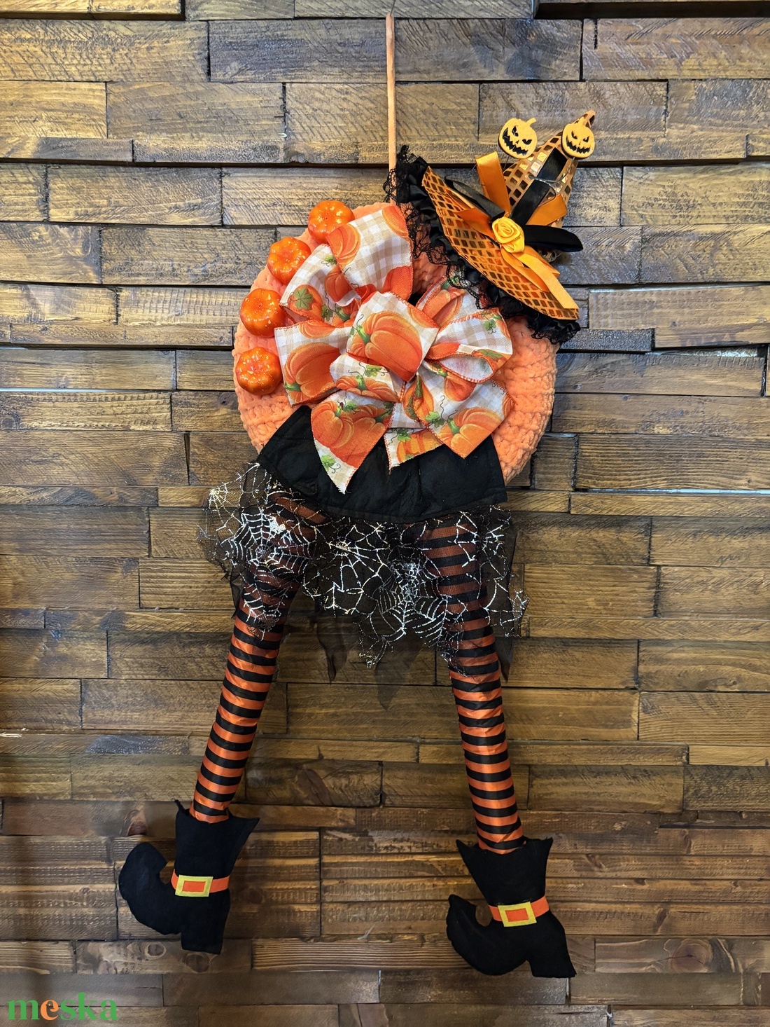 Halloweeni ajtódísz - otthon & életmód - dekoráció - halloween - halloweeni ajtódíszek és ablakdíszek - Meska.hu