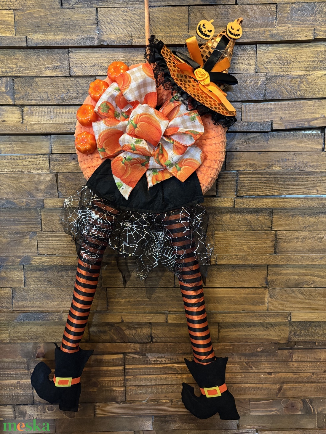 Halloweeni ajtódísz - otthon & életmód - dekoráció - halloween - halloweeni ajtódíszek és ablakdíszek - Meska.hu