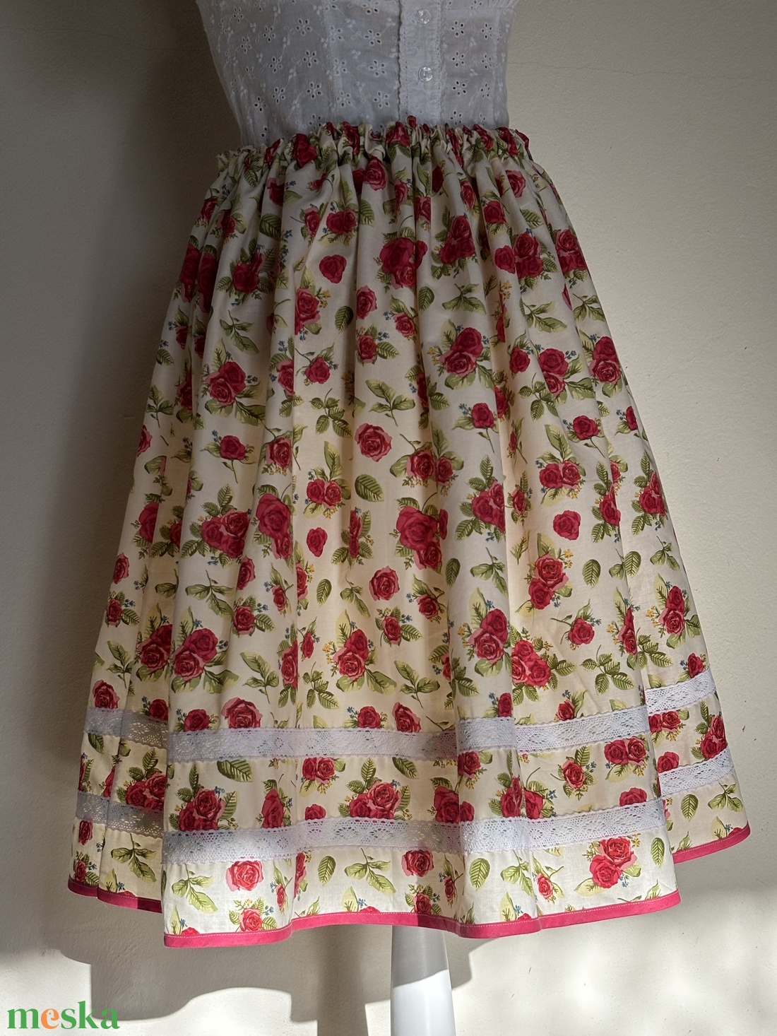 Néptáncos szoknya - ruha & divat - női ruha - szoknya - Meska.hu