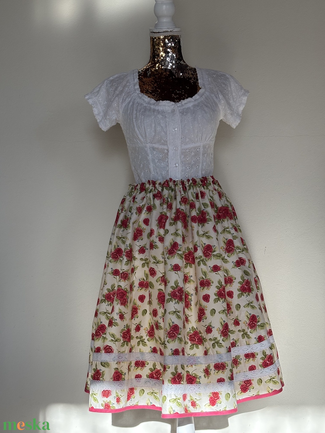 Néptáncos szoknya - ruha & divat - női ruha - szoknya - Meska.hu