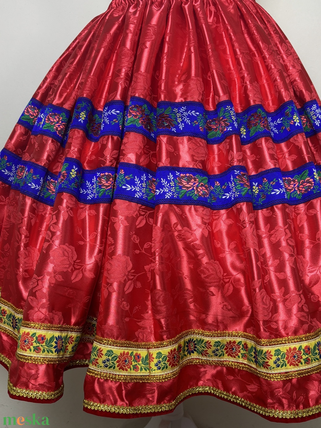 Néptáncos, matyó, népviseleti, folklór, menyecske , pörgős szoknya - ruha & divat - női ruha - szoknya - Meska.hu