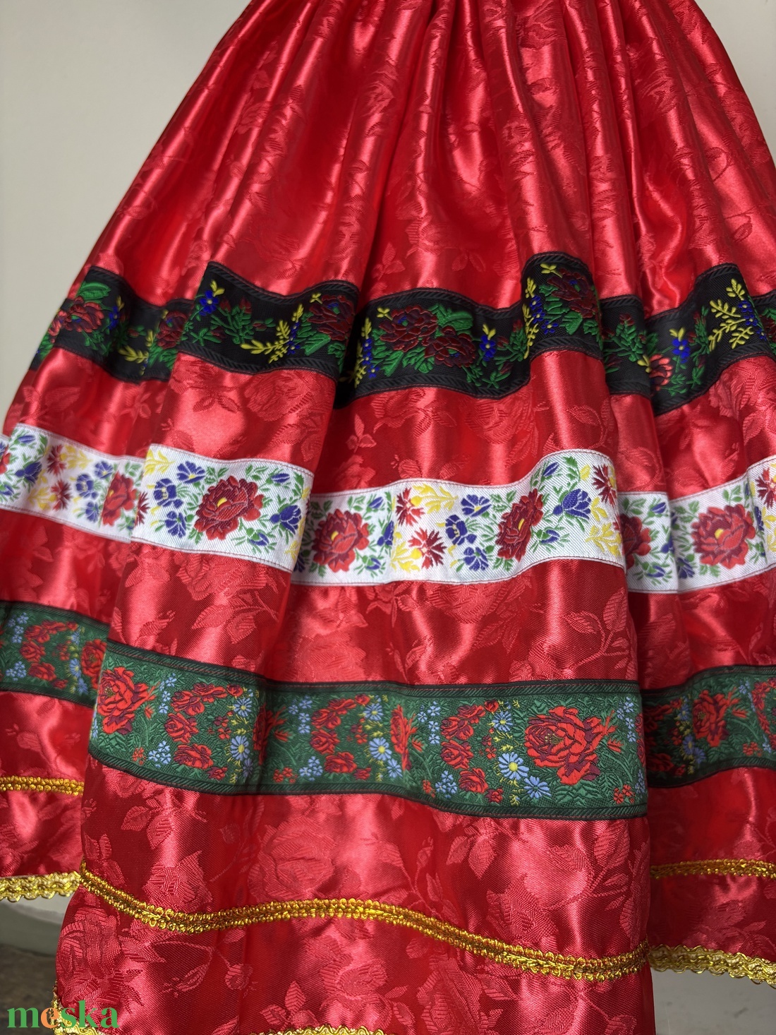 Néptáncos, matyó, népviseleti, folklór, menyecske szoknya - ruha & divat - női ruha - szoknya - Meska.hu