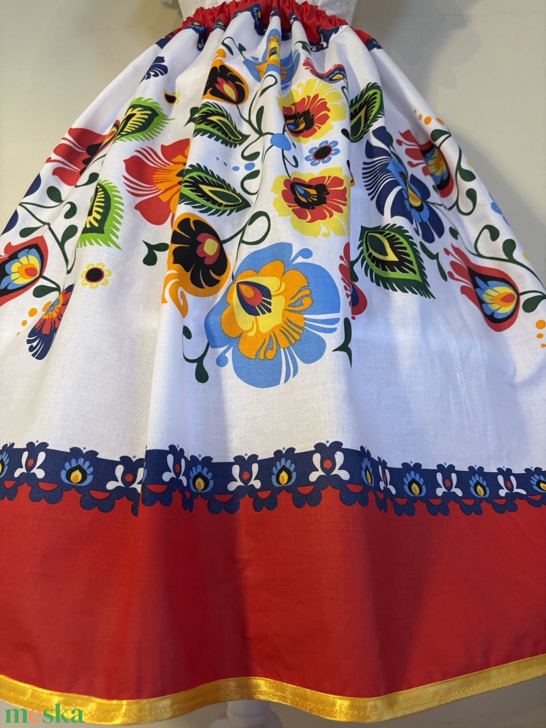 Matyó mintás néptáncos , folklór , népviseleti szoknya - ruha & divat - női ruha - szoknya - Meska.hu