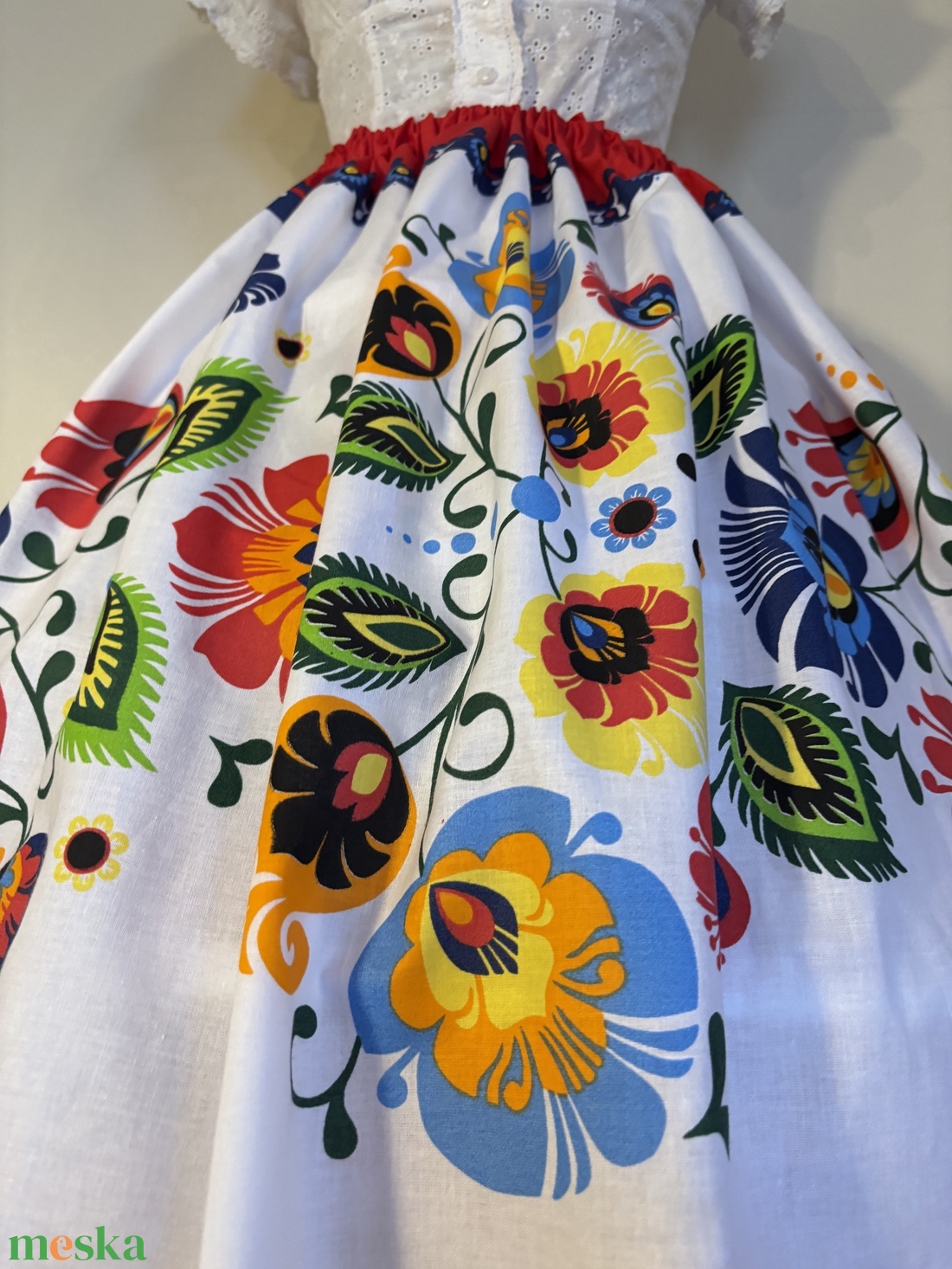 Matyó mintás néptáncos , folklór , népviseleti szoknya - ruha & divat - női ruha - szoknya - Meska.hu