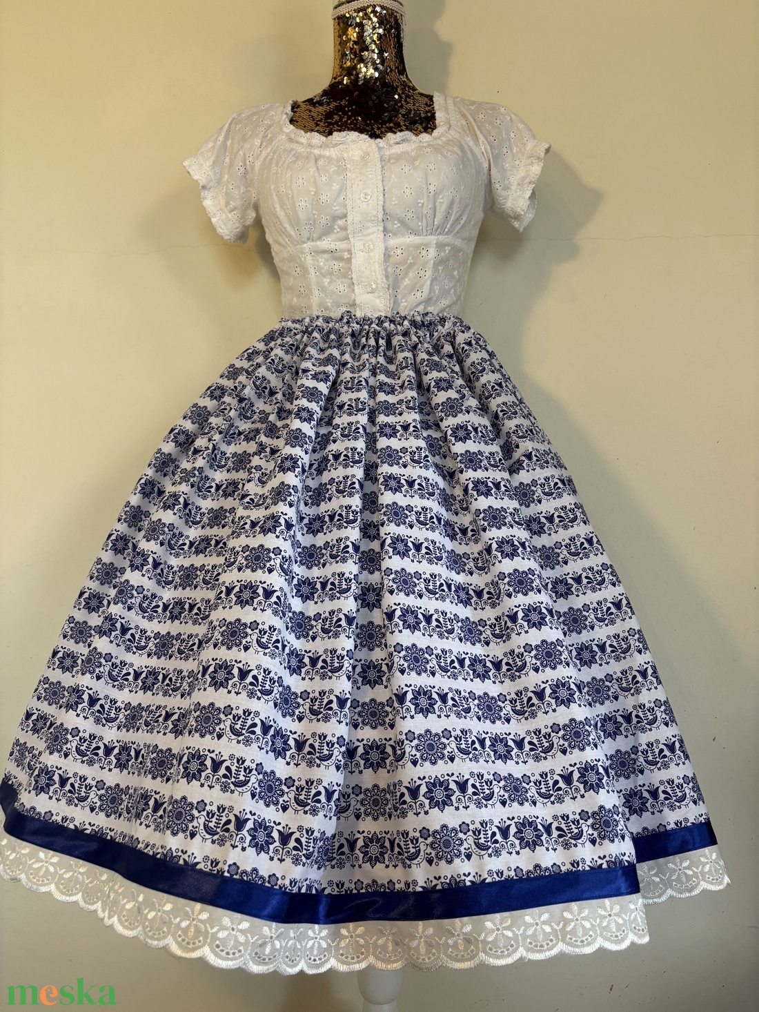 Népmese mintás , magyaros, néptáncos szoknya - ruha & divat - női ruha - szoknya - Meska.hu