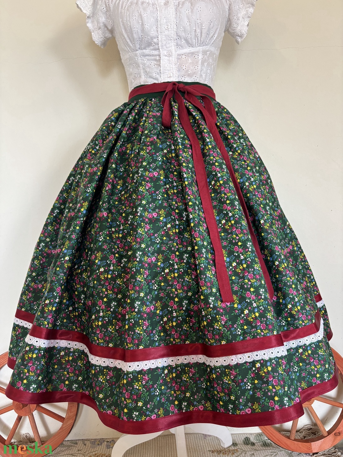 Néptáncos, folklór szoknya - ruha & divat - női ruha - szoknya - Meska.hu